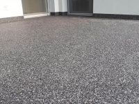 Natursteinteppich Boden auf der Terrasse
